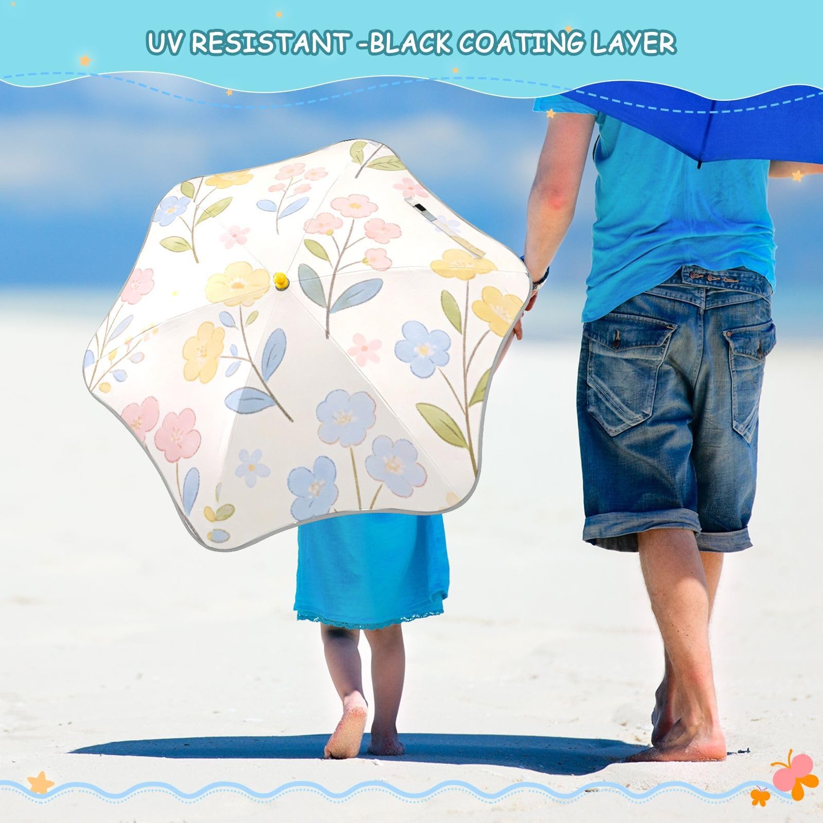 GuoChe Parapluie léger avec cadre antirouille