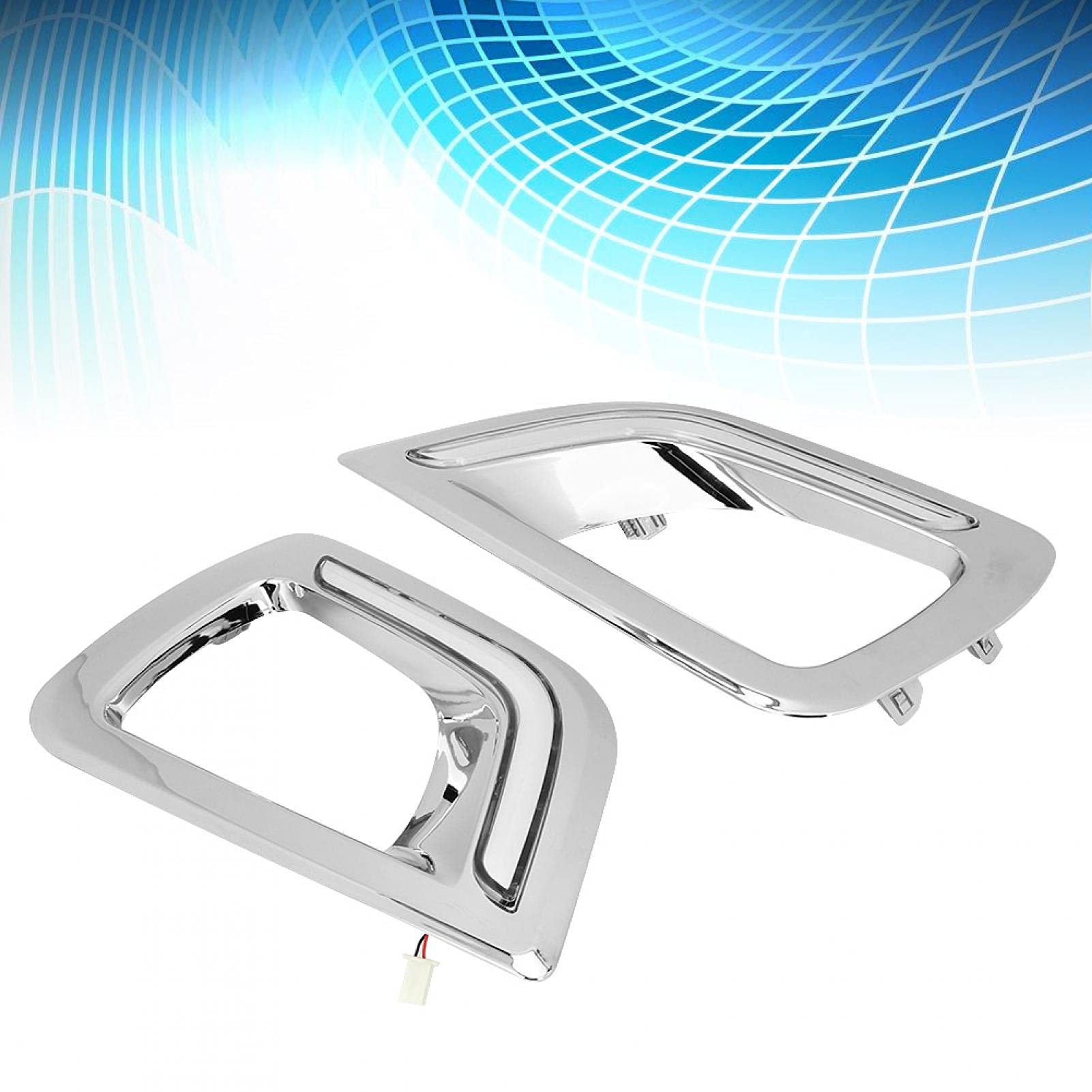 Luz de circulación diurna, lámpara de circulación diurna, 2 piezas de dos colores con luz de señal de giro apta para Navara Np300 15-18 Led de silicona