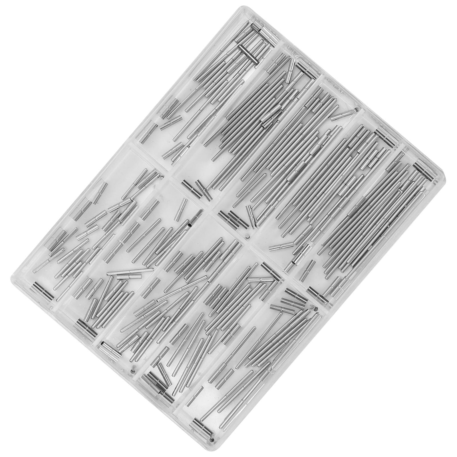 Chazcool Watch Strap Tubes Pins, Silver Steel Watch Strap Watchband Tubes Pins, Watch Band Pins Repair for Amateur Individuals Professionals Watch Repair Shops