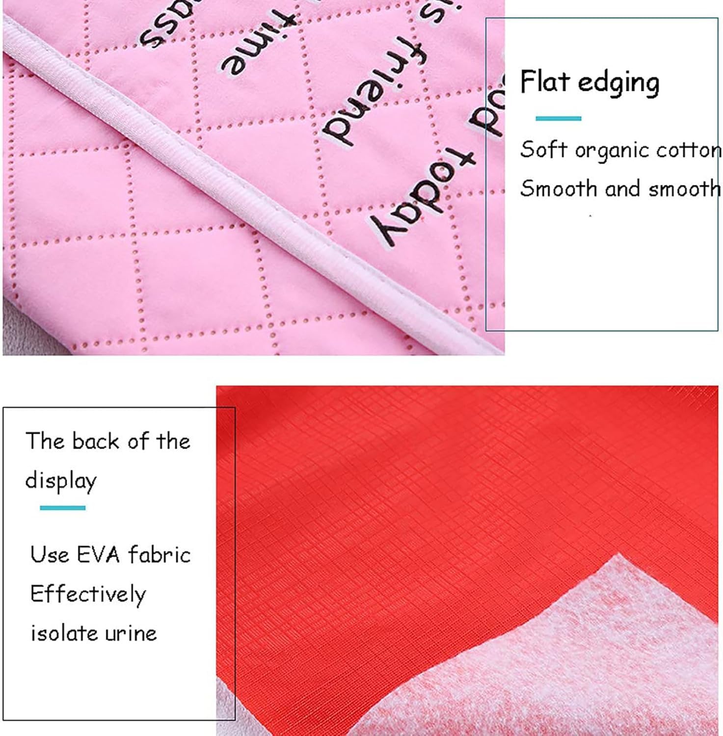 Protector De Incontinencia, Transpirable, Lavable, Almohadilla Protectora De Cama, Impermeable, Reutilizable, Cómodo, Absorbente, Impermeable, A Prueba De Fugas., F, 200 * 230cm