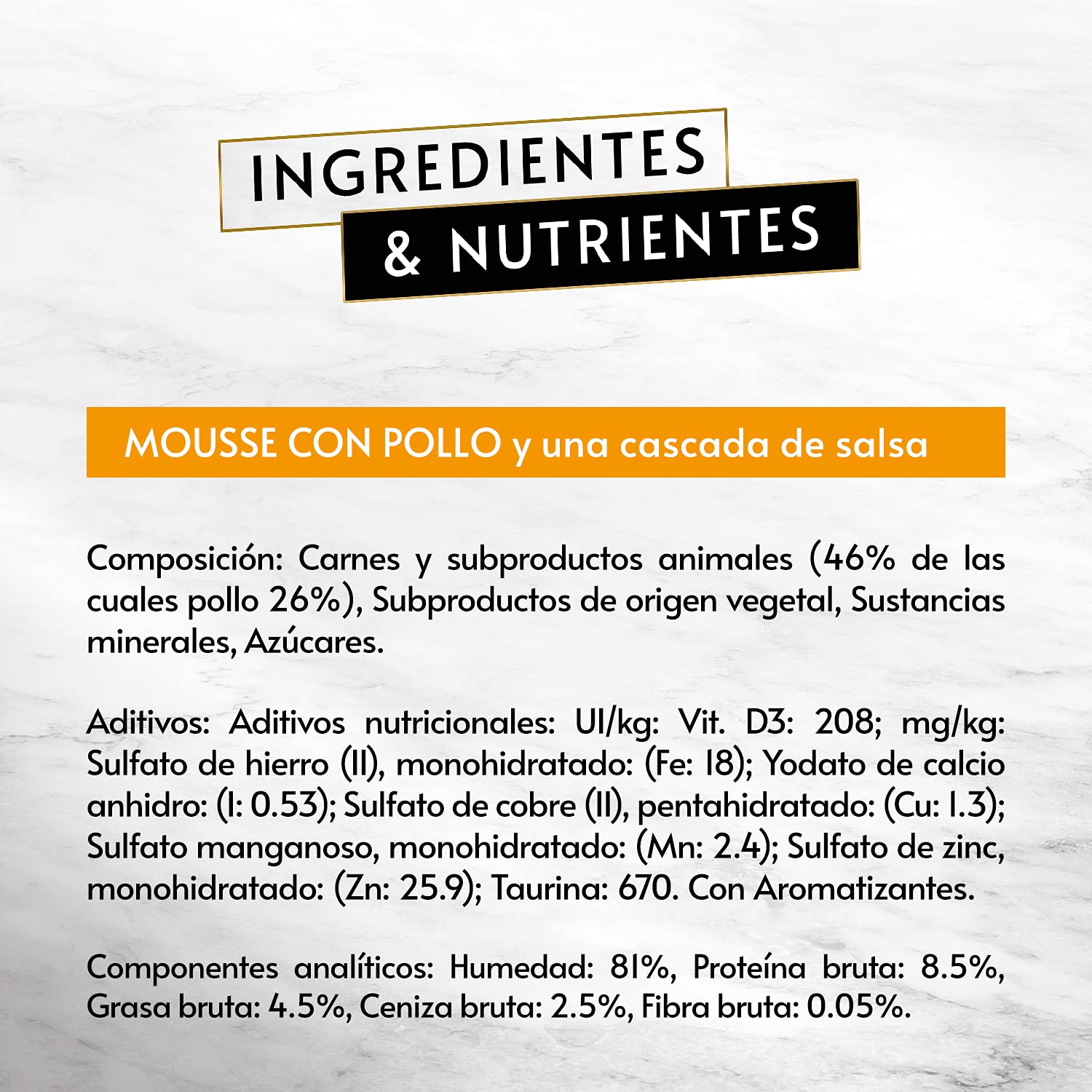 GOURMET Revelations, Comida Húmeda para Gato Adulto, Mousse con Salsa de Pollo, 6 Packs de 4 Pirámides de 57 g. (24 pirámides)