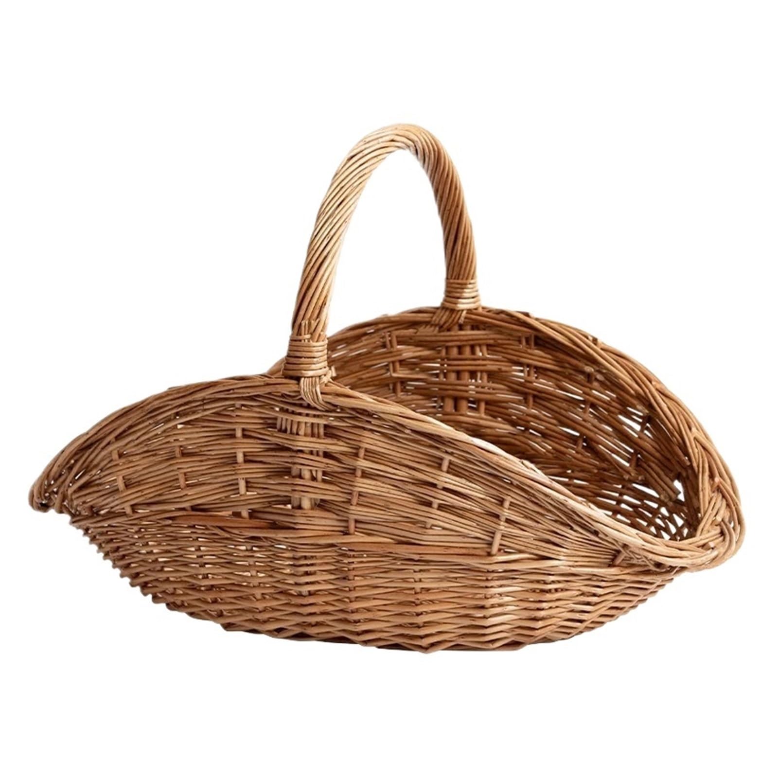 Multi-Functional Handwoven Rattan Storage Basket Shelf Baskets Toy Indoor/Outdoor Organizer For Flowers Crops