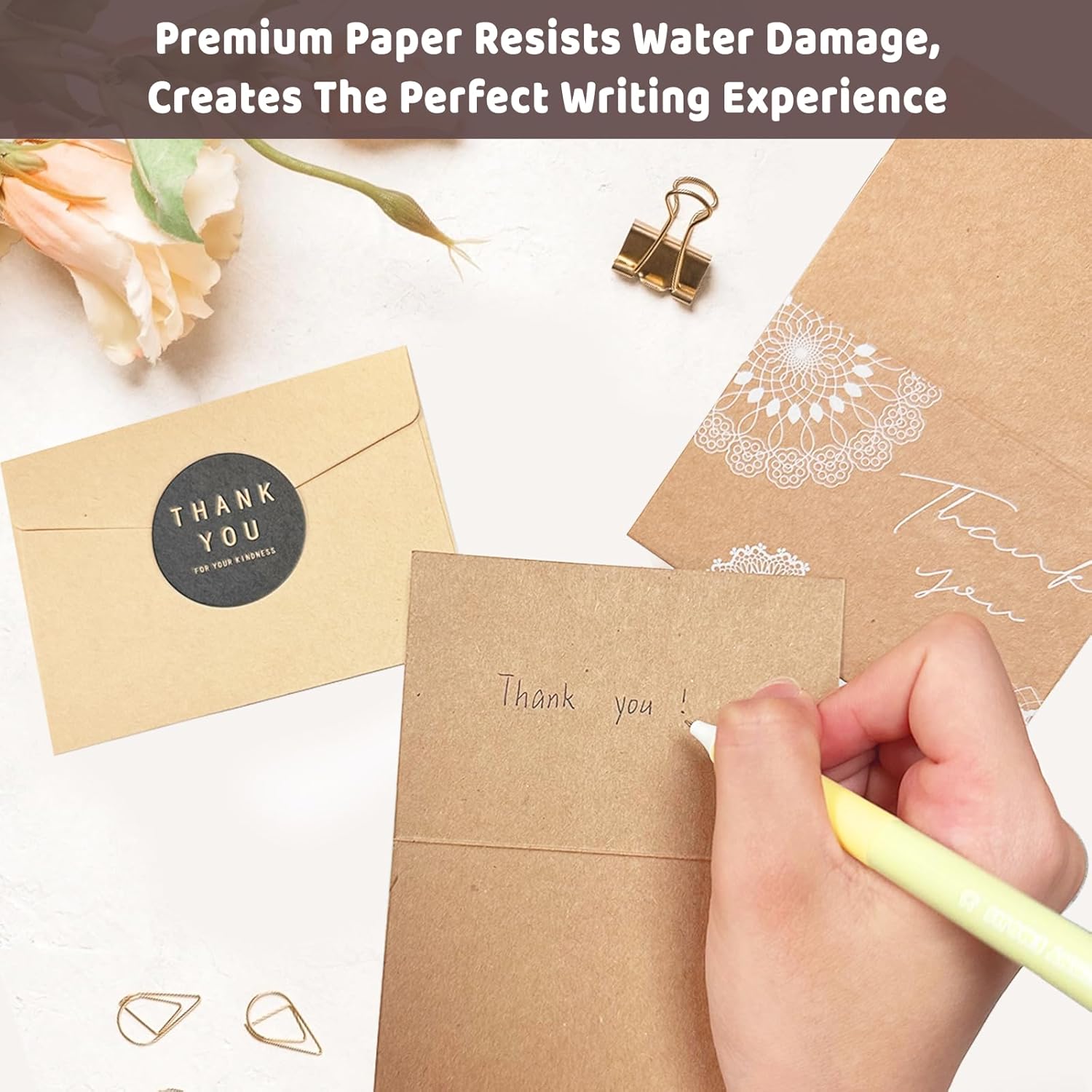 Thank You Cards with Envelopes,Teacher Appreciation Cards,Thank You Notes with Envelopes Set - Image 4