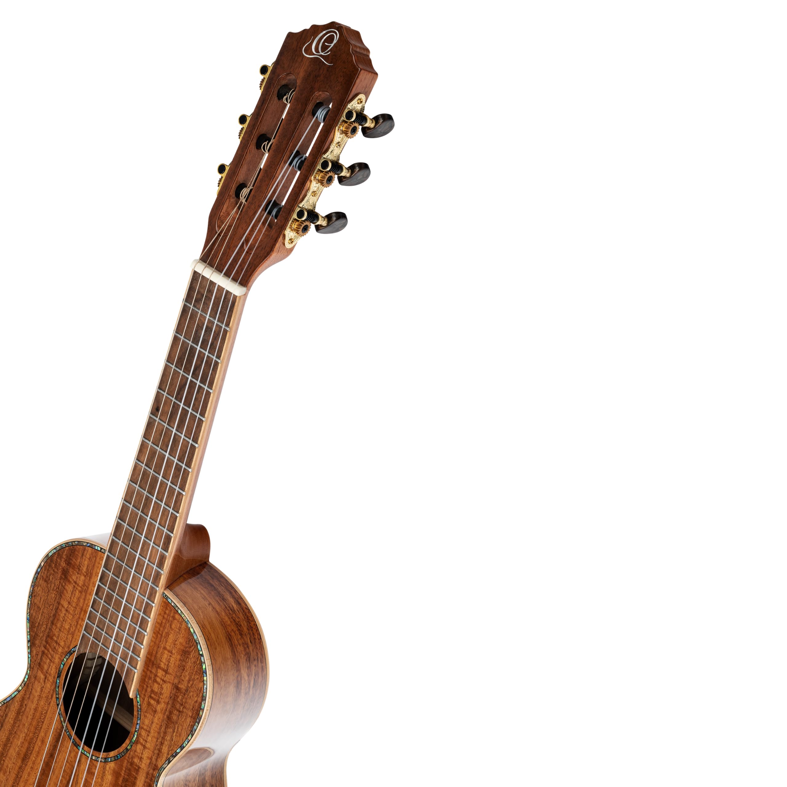 Ortega Guitars Travel Guitar Electro-Acoustic – Seria Mini Travel – Lita Akacja, Wykończenie Naturalne Połysk (RGLE18ACA)