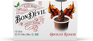 Bon Dévil Chocolate Ganache Dessert, Dairy-Free, Vegan, Gluten Free, 4 P...