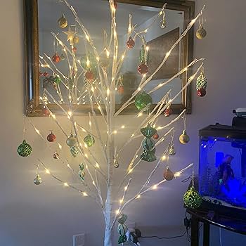 Amazon.com: Twinkle Star Lighted Birch Tree 6 Feet 96 LED for Home