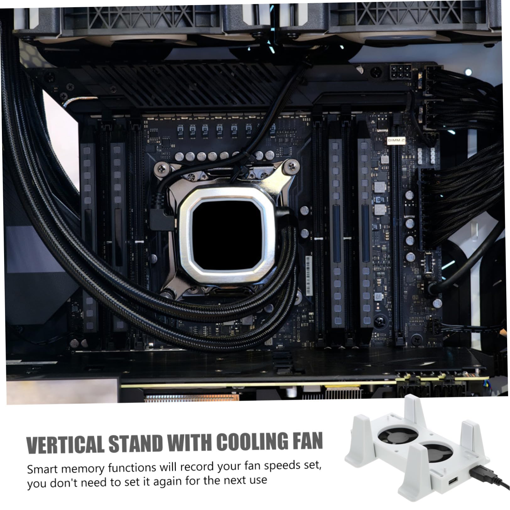 jojofuny 1set Base Verticale Con Ventola Di Raffreddamento Doppia e Hub Usb Per Series Supporto Per Console Con Porte Usb Per Ricarica e Sincronizzazione Dati Funzionamento Regolabile