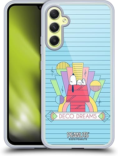 Miniatura 171 de Head Case Designs Funda de gel suave con licencia oficial de Peanuts House Snoopy Deco Dreams compatible con Samsung Galaxy S23 5G Casa,Blue