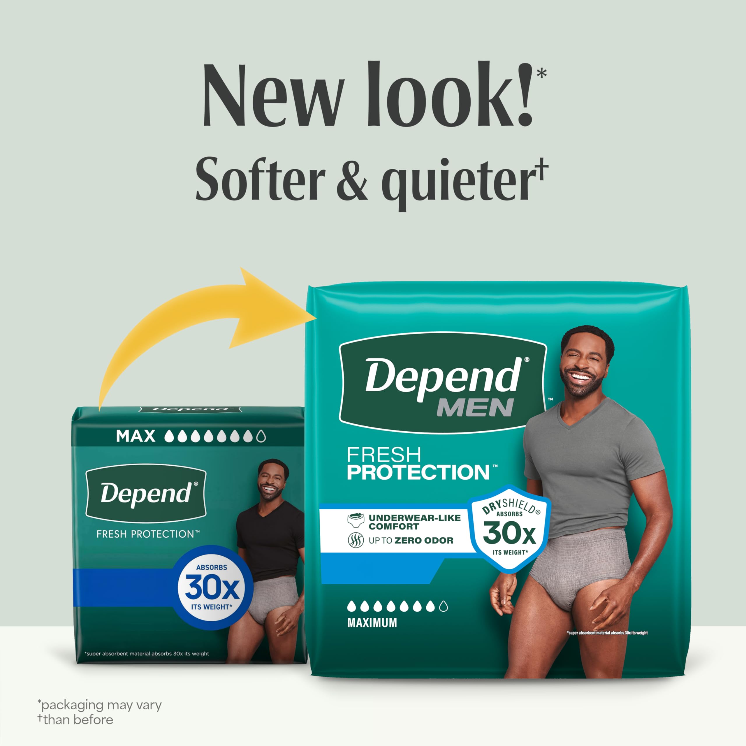 Depend FIT-FLEX bielizna z nietrzymaniem moczu dla mężczyzn, maksymalna chłonność, jednorazowa, XXL, szary, liczba 44 (2 opakowania po 22) (opakowanie może się różnić)