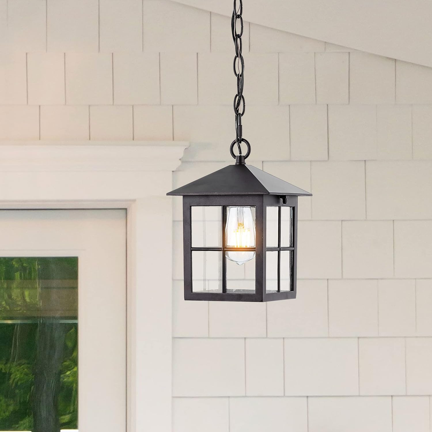SAFAVIEH Lighting Collection Penryn Oil Rub Bronze Extendable Outdoor Pendant