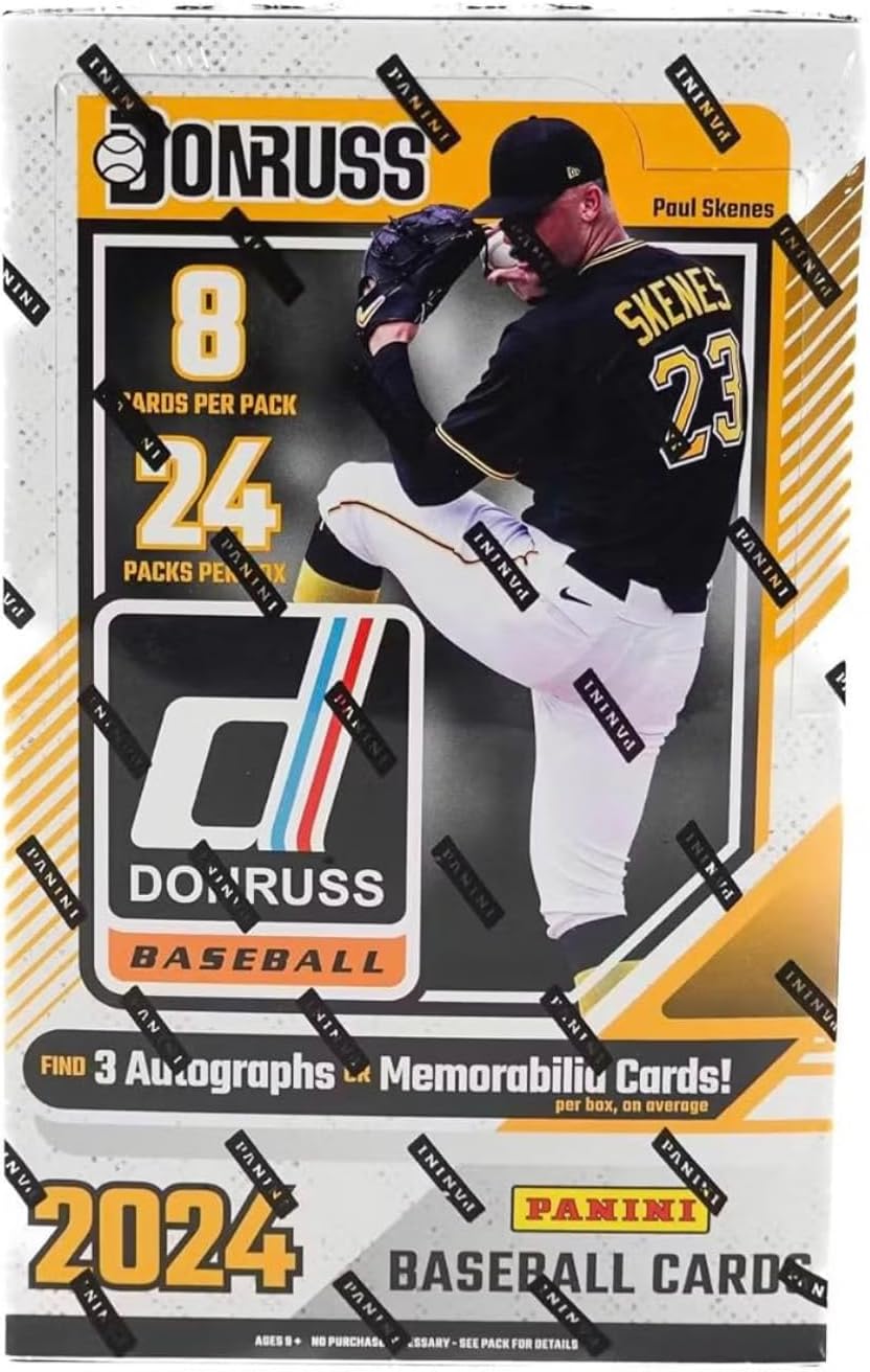 2024 Panini Donruss Baseball Sealed Hobby Box (24 Pks/Box) - 3 Auto/Memorabilia