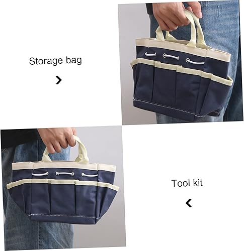 Miniatura 8 de Cabilock - Bolsa de transporte para herramientas de jardín, bolsa grande organizadora, bolsa de almacenamiento para jardinería con bolsillos