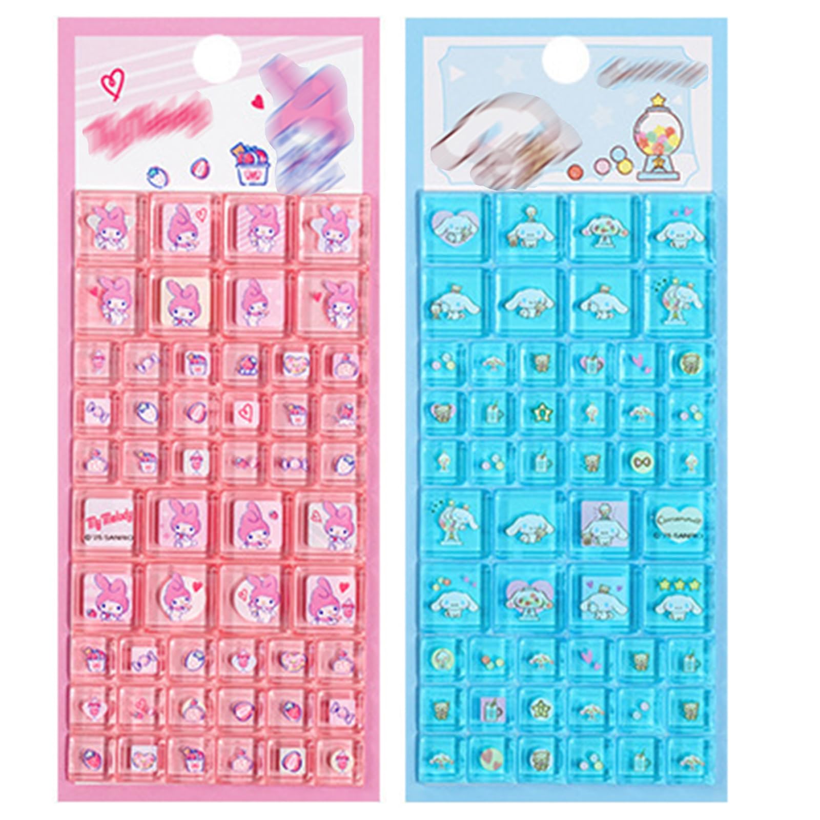 Amazon.co.jp: タイルシール シール ぷくぷく ぷっくり 1/2/4 枚 3D 再