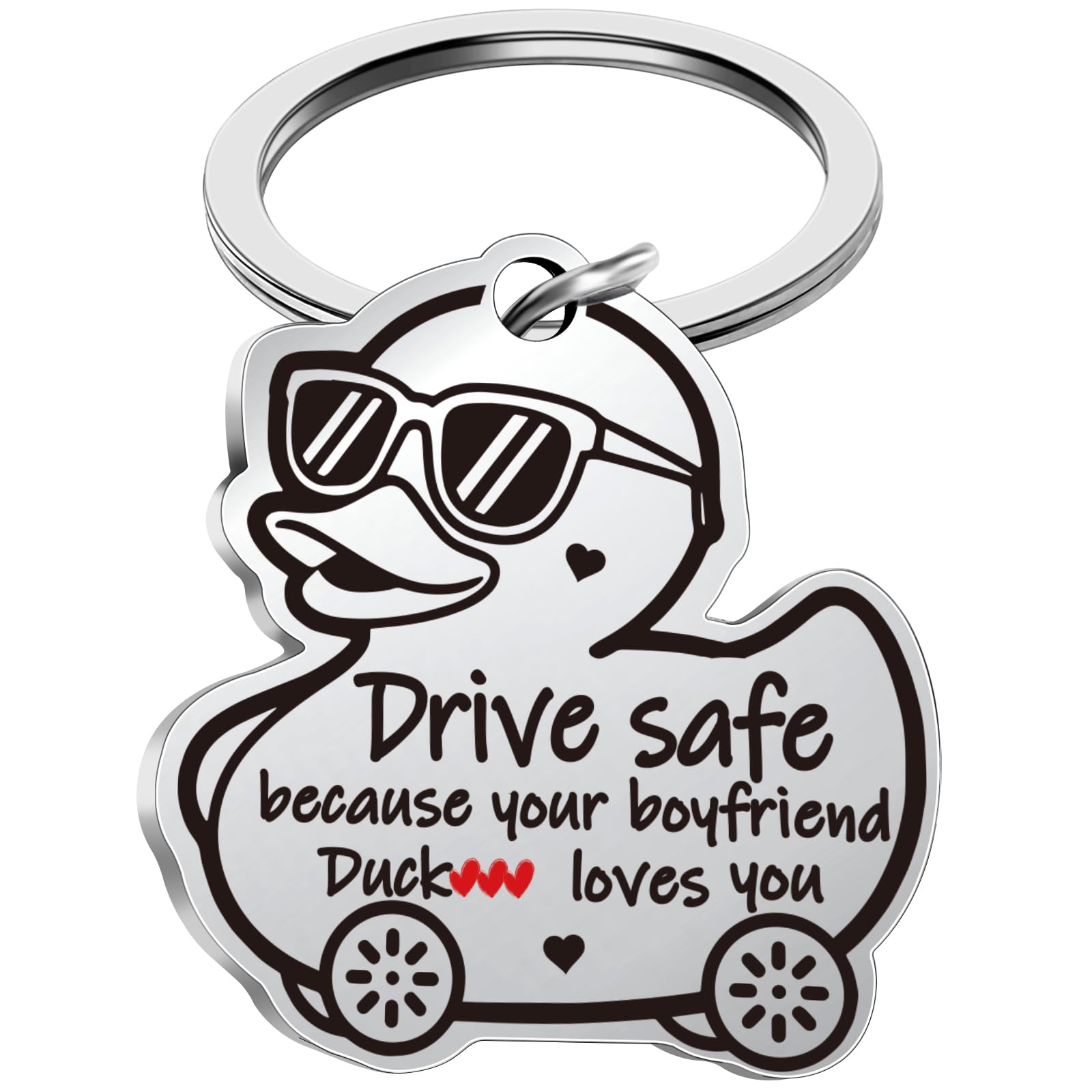 Jettryran I Love You Gifts Anniversary Day Drive Safe Keychain for Her Girlfriend Christmas Birthday Gift from Boyfriend, Cute Drive Safe Gifts for Women Girlfriend Valentines Thanksgiving Day Gift
