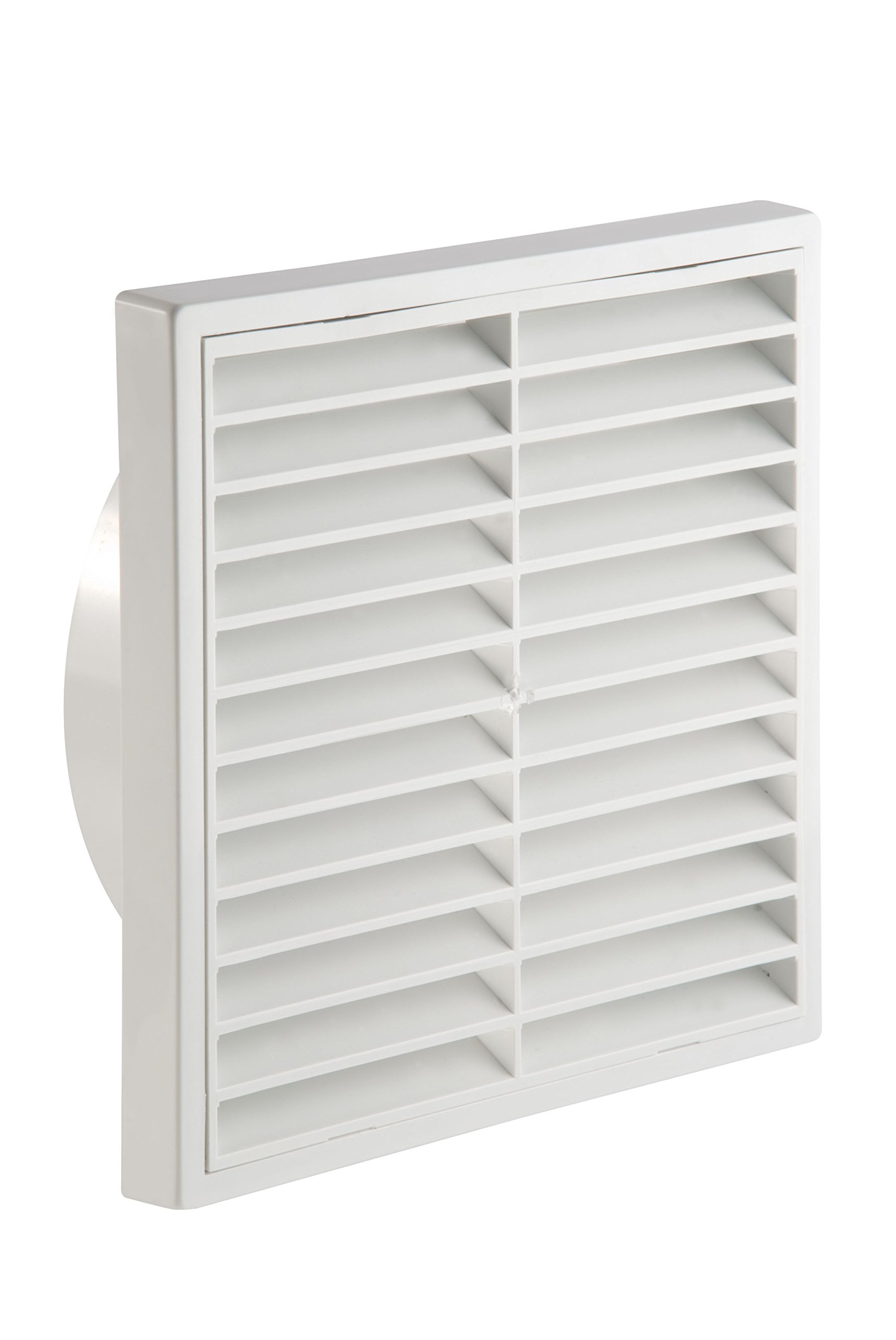 Manrose White 150Mm 6 Fixed Louvre Grille - 1192W