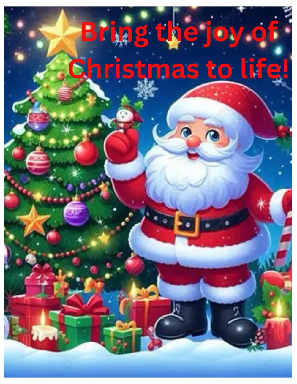 Bring the joy of Christmas to life!: Christmas fun coloring and activity book