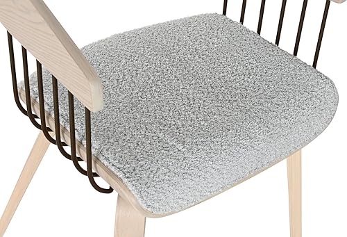 Miniatura 4 de Silla Madera Poliéster 20.9 x 21.7 x 30.1 in Gris