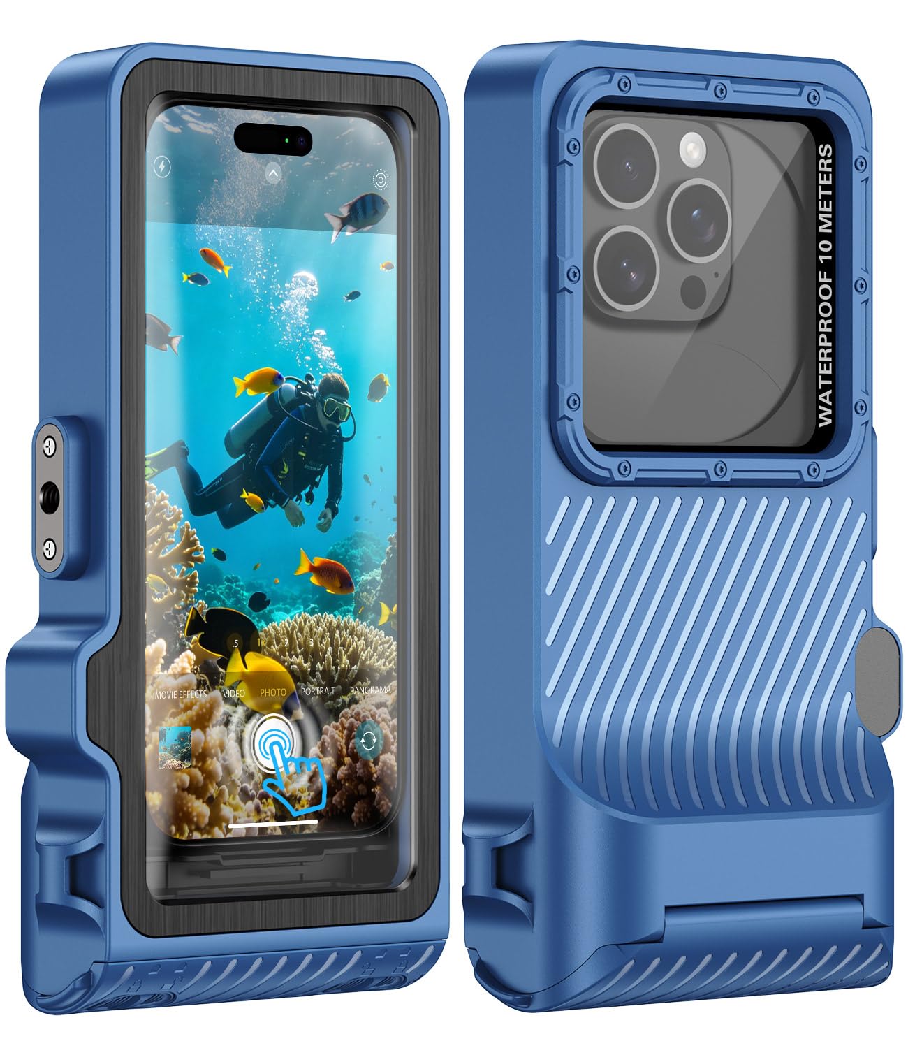 Custodia impermeabile subacquea per telefono, touchscreen subacqueo per nuoto e snorkeling, custodia universale per foto e video subacquee per iPhone Galaxy Xiaomi Series e tutti gli smartphone