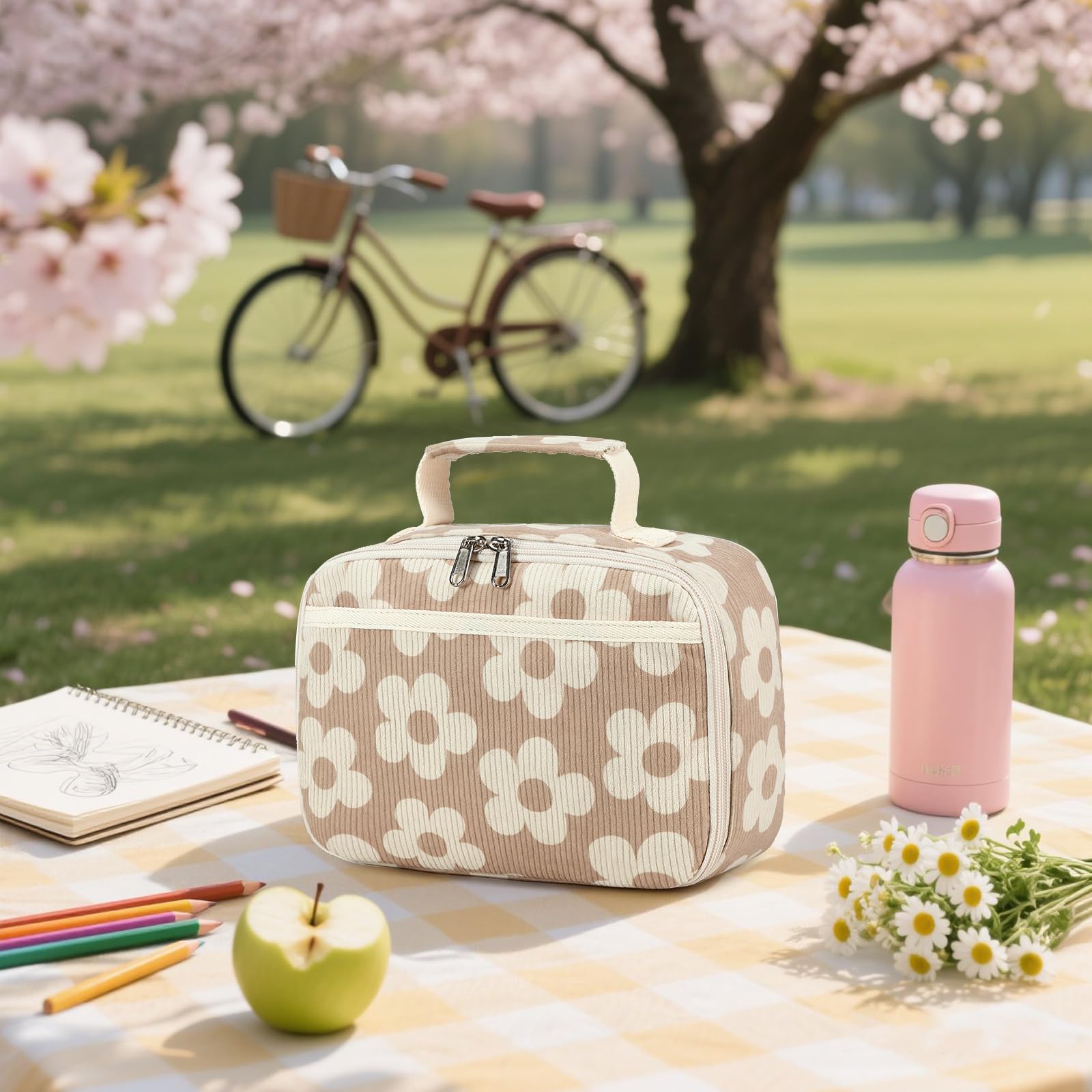 Snapklik.com : Kids Girls Lunch Bag Insulated Lunch Box For School ...