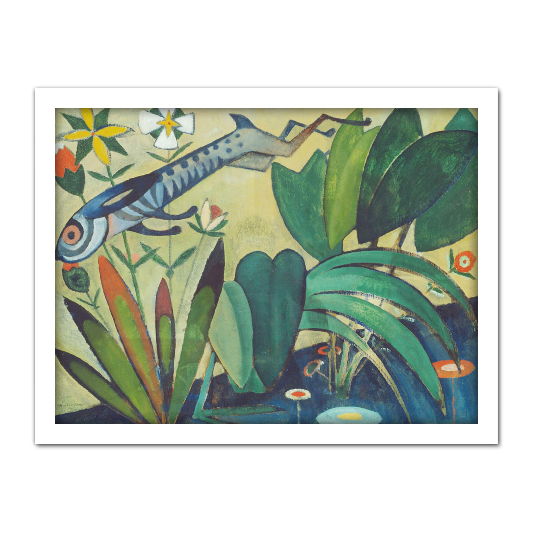 Amadeo De Souza Cardoso The Leap Of The Rabbit Large Framed Art Print Poster Wall Decor 18x24