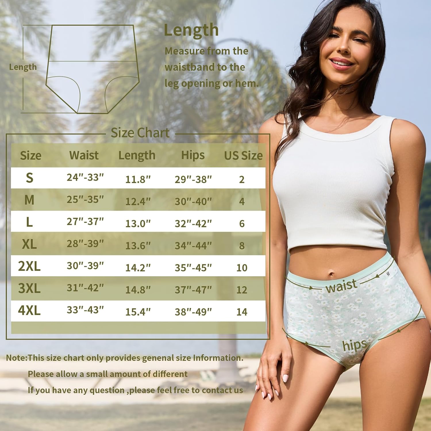 Womens High Waisted Tummy Control Underwear Full Coverage Comfort Briefs Moisture-Wicking Seamless Panties MultiPack - Image 6