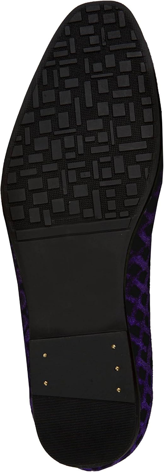 Amali Fishman Men’s Dress Shoes Plush Velvet with a Quilted Design Slip-on Driver Shoes for Men Velvet Loafers The Original Smoking Men Tuxedo Slipper Shoes - Image 4