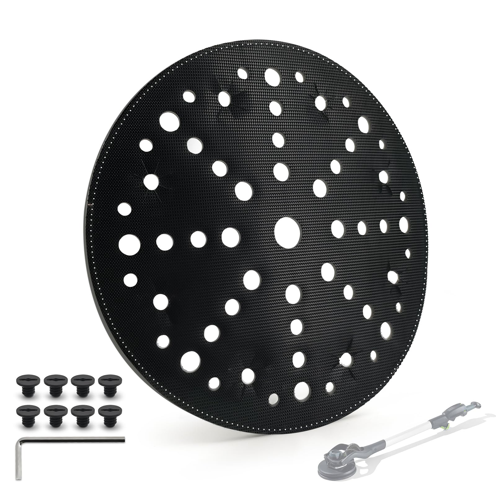 Almohadilla de interfaz para Festool PLANEX LHS 2 225 - Almohadilla blanda para disco lijador de repuesto IP-STF-D220/48-LHS 2 225, almohadilla de interfaz 220 mm para lijadora de larga distancia