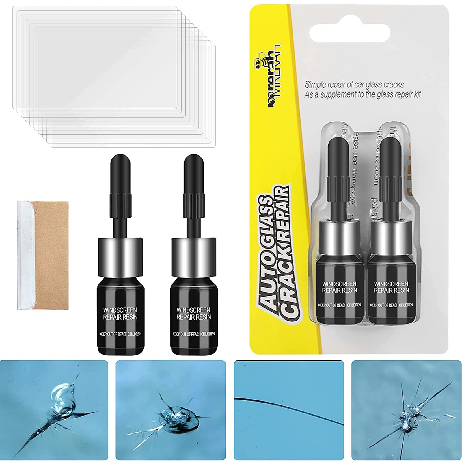 Buy 2022 Windshield Repair Kit, Car Windshield Crack Repair Kit, Glass