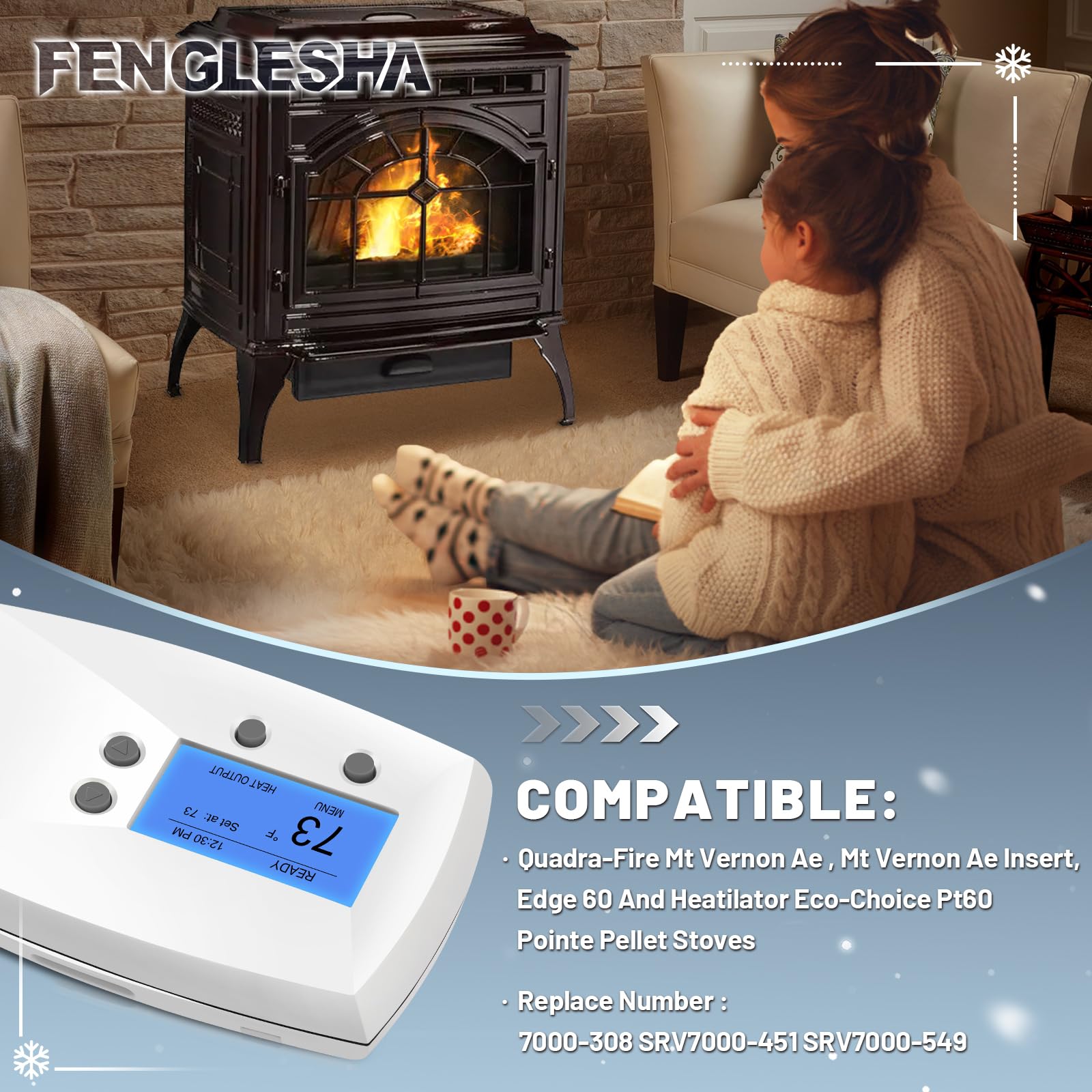 Amazon.com: Fenglesha Wall Control Thermostat Replacement For