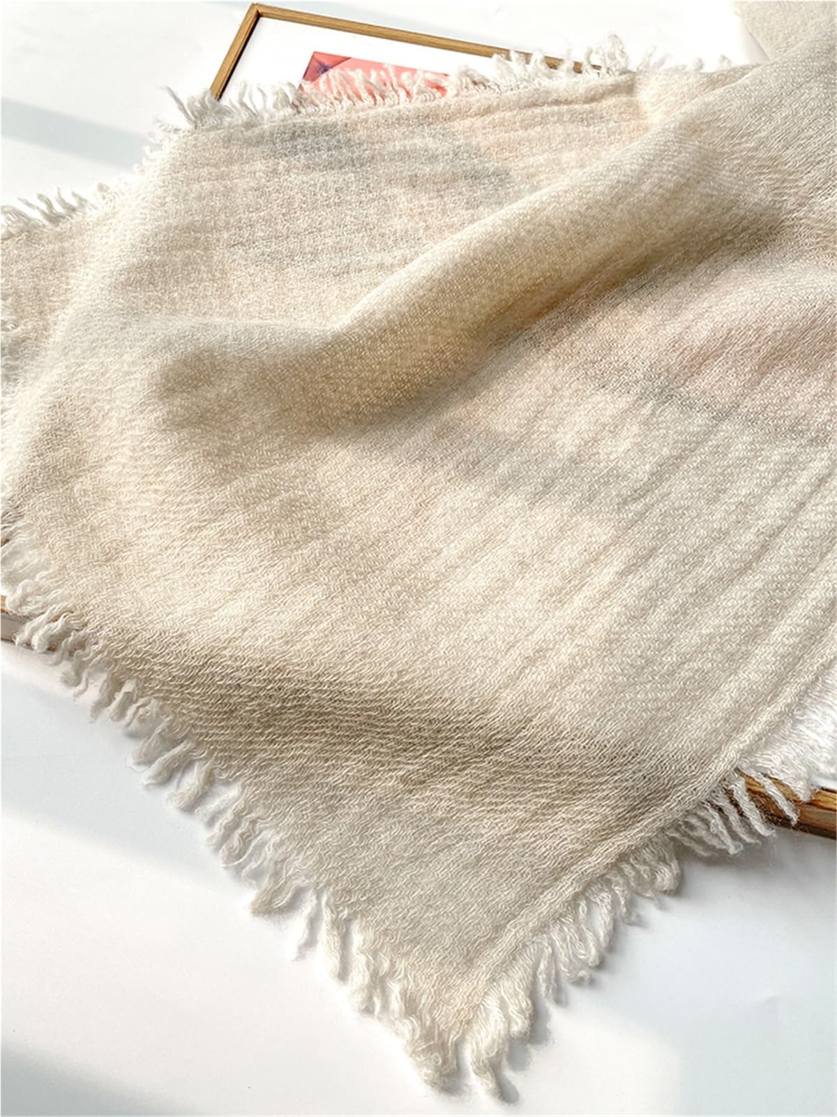 Bufanda para mujer, cálida, suave, de diferentes colores, para otoño e invierno, cálida bufanda de cachemira para hombre y mujer