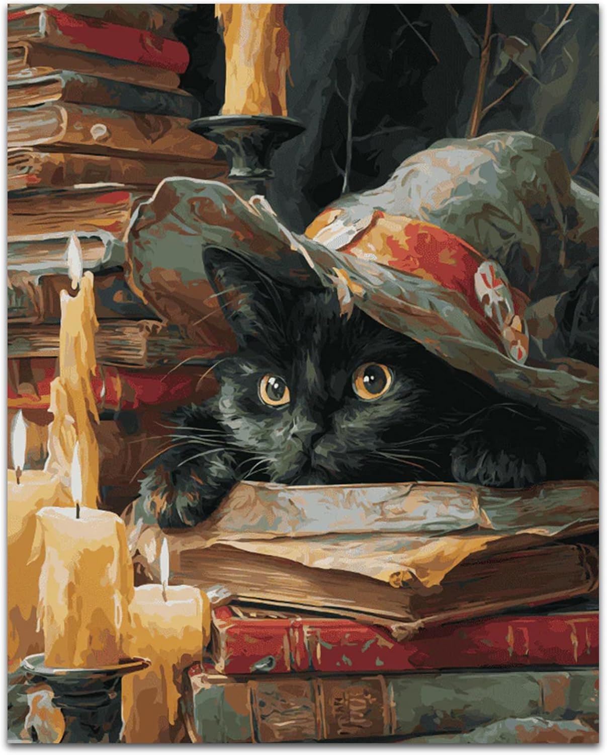 Cat Paint by Numbers Kit for Adults, Adult Paint by Number Kits 16x20 Inch
