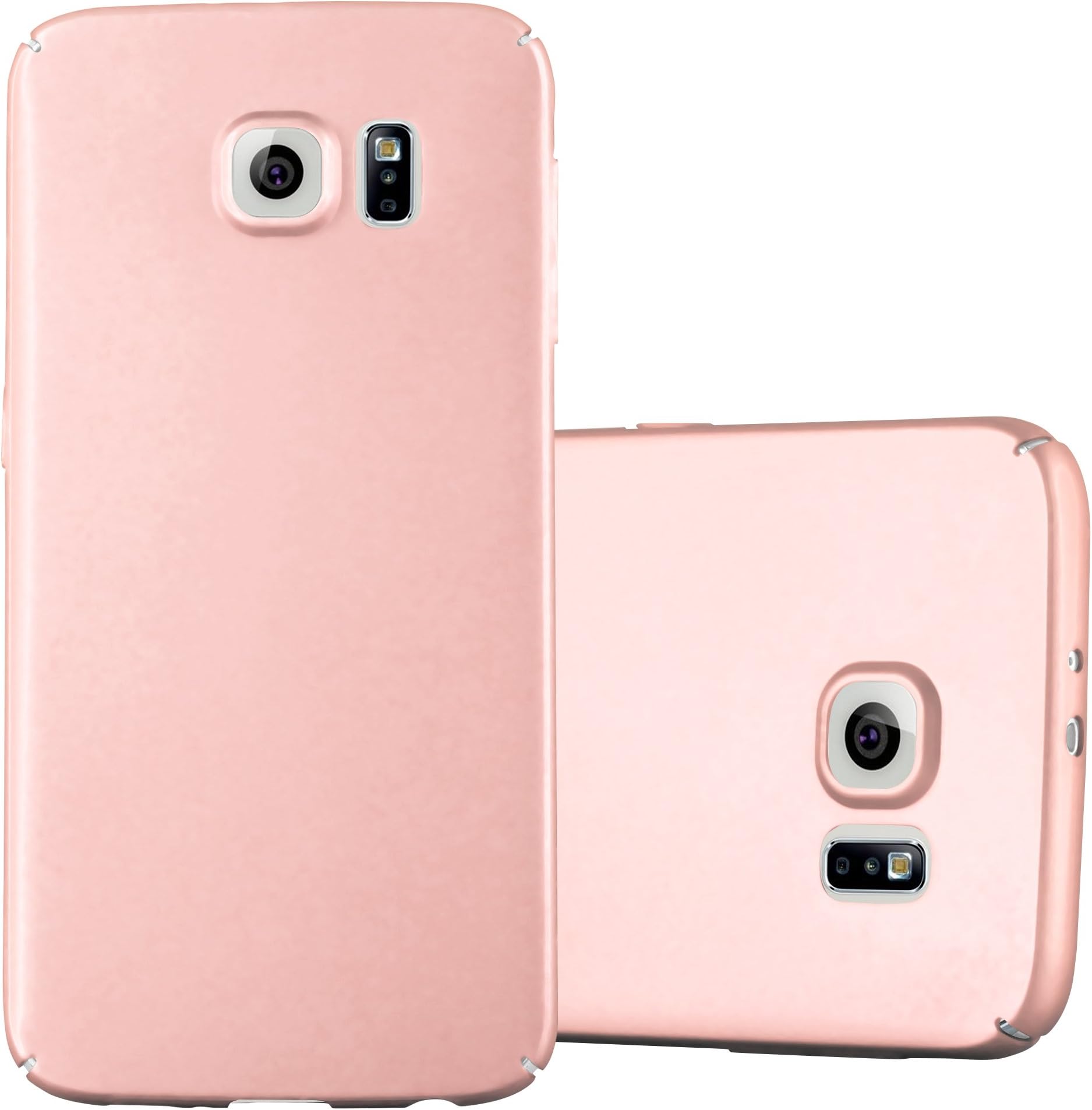 cadorabo Case works with Samsung Galaxy S6 in - Shockproof and Scratch Resistent Plastic Hard Cover - Ultra Slim Protective Shell Bumper Back Skin