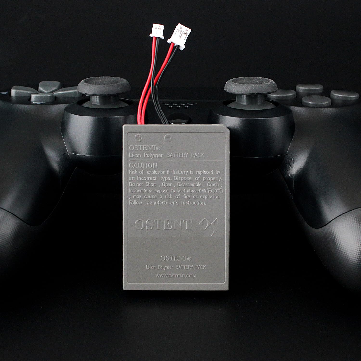 OSTENT 1000mAh 3.65V 3.7Wh Recargable Li-Ion Batería de Repuesto para Sony PS4 Original/Pro/Slim CUH-ZCT1 CUH-ZCT2 Serie Bluetooth inalámbrico Dual Shock Controller Viejo Nueva Versión
