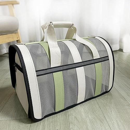 Miniatura 7 de Transportador de mascotas para perros pequeños y gatos, bolsa de viaje portátil de malla transpirable de lados suaves para gatos, bolsa de