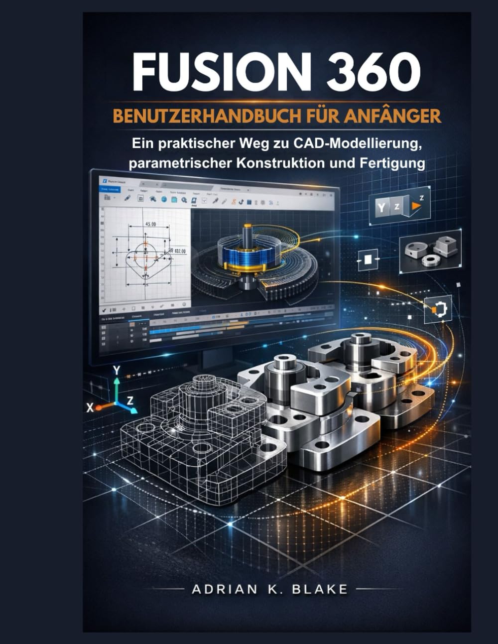 Fusion 360 Benutzerhandbuch für Anfänger: Ein praktischer Weg zu CAD-Modellierung, parametrischer Konstruktion und Fertigung (CAD- und 3D-Design vom Anfänger zum Profi)