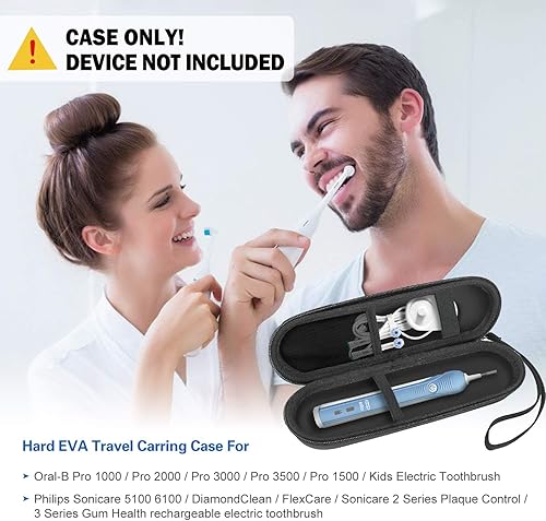 Miniatura 9 de ProCase Funda de viaje para Oral-BOral-B Pro SmartseriesIO Serie Sonicare cepillo de dientes eléctrico protector limpio, funda rígida de EVA con
