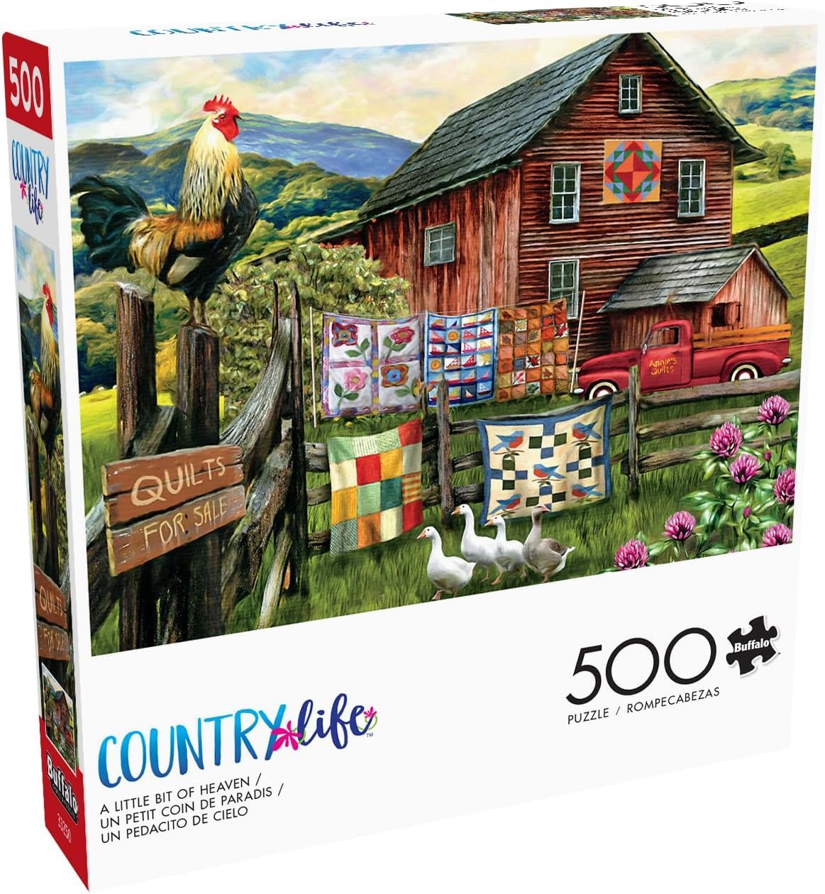 Buffalo Games - Country Life - A Little Bit of Heaven - 500 Piece Jigsaw Puzzle for Adults Challenging Puzzle Perfect for Game Nights - Finished Size 21.25 x 15.00