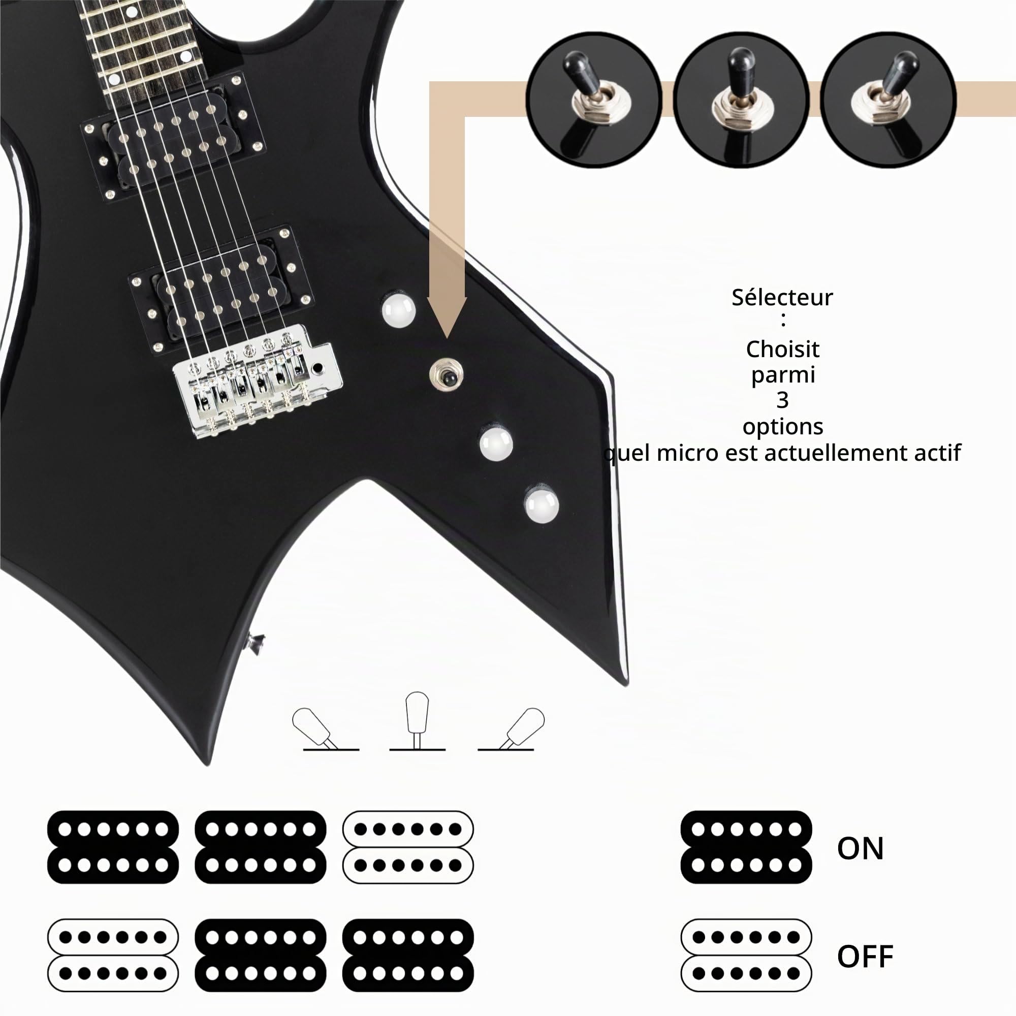 Rocktile MG-3008 Warhead guitare électrique