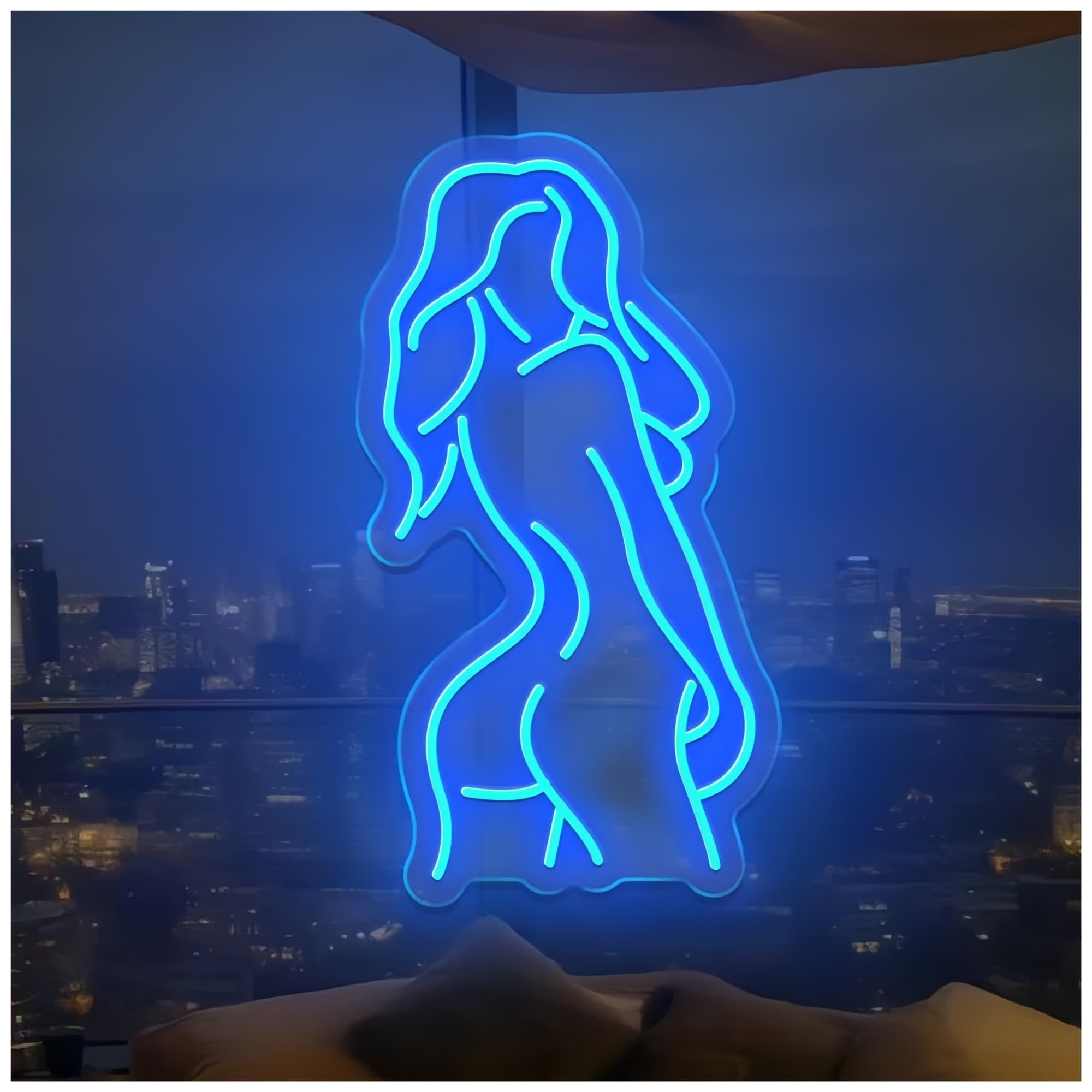 Shouxi Girls C Sign Lamp Body Neon Sign Woman Bedroom Bar Decor Man Ave 55Cm(C)