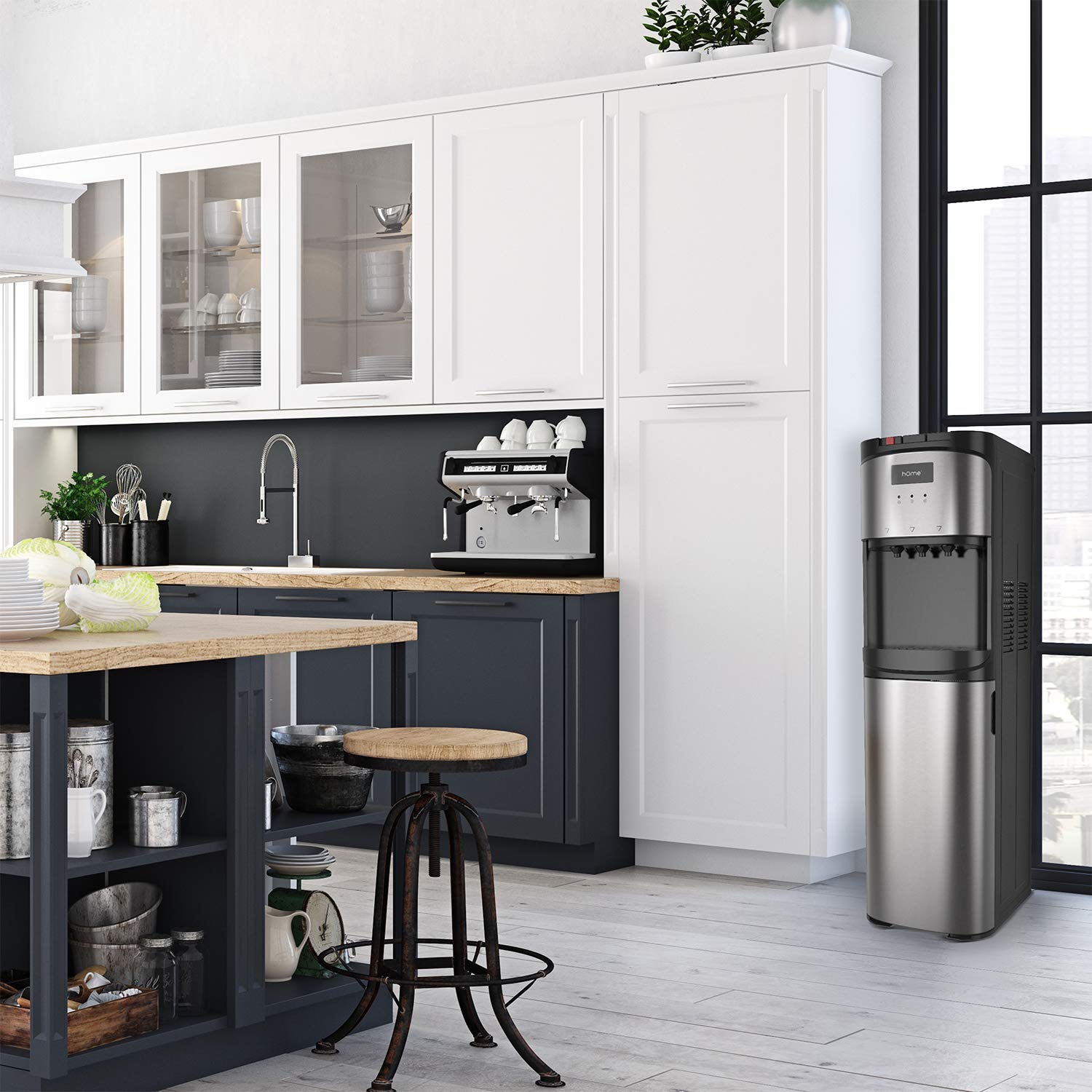 hOmeLabs Bottom Loading Water Dispenser for 5 Gallon Bottle Hot Room