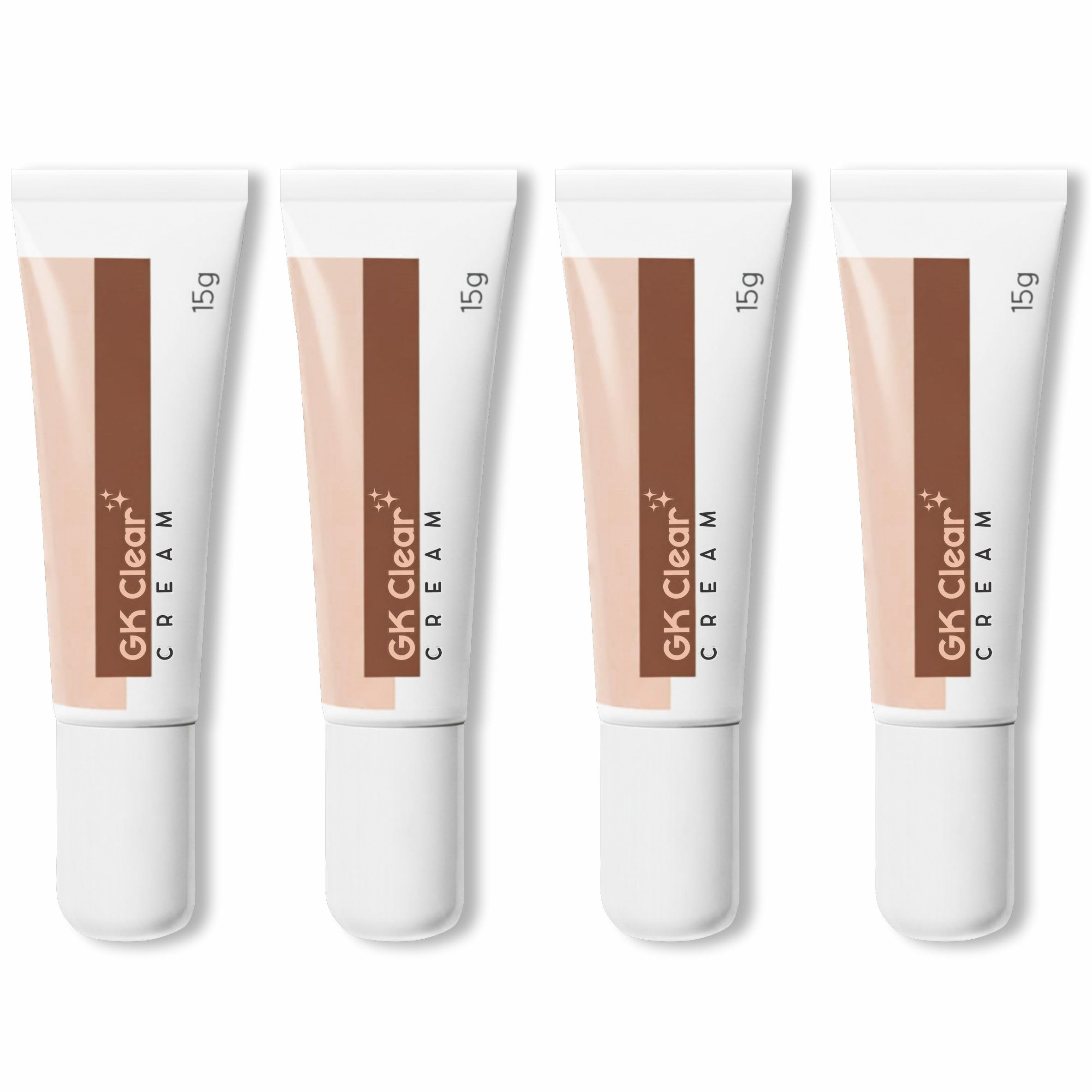 GK Clear Kojic Acid & Glycolic Acid Skin Brightening Cream – 15g (Pack of 4) | Supports Skin Tone Balance, Targets Dark Spots & Uneven Texture | Suitable for All Skin Types