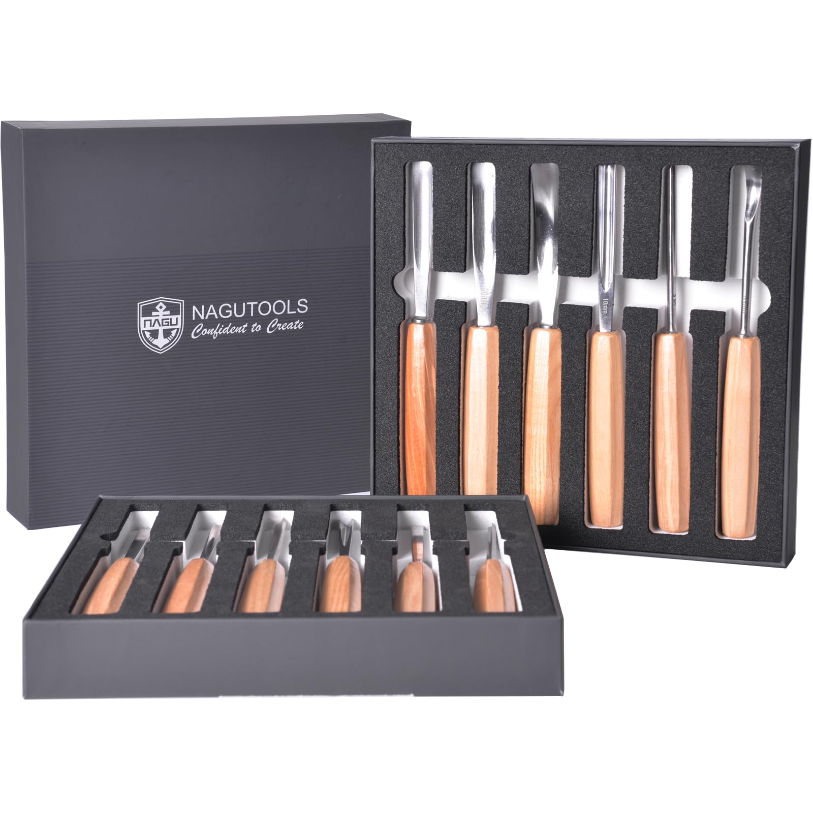 12pcs Professional Wood Carving Chisel Set,Magnolia Full Size Wood Carving Tools