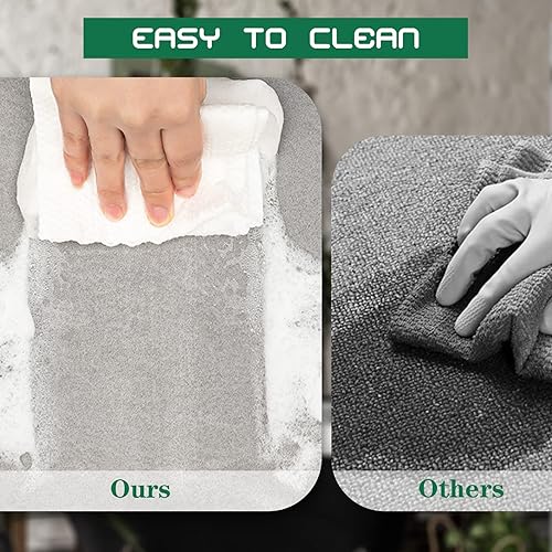 Miniatura 5 de Alfombra de baño, fina y súper absorbente, antideslizante, alfombra de baño lavable, para debajo de la puerta, para bañera, cocina, ducha y cuarto