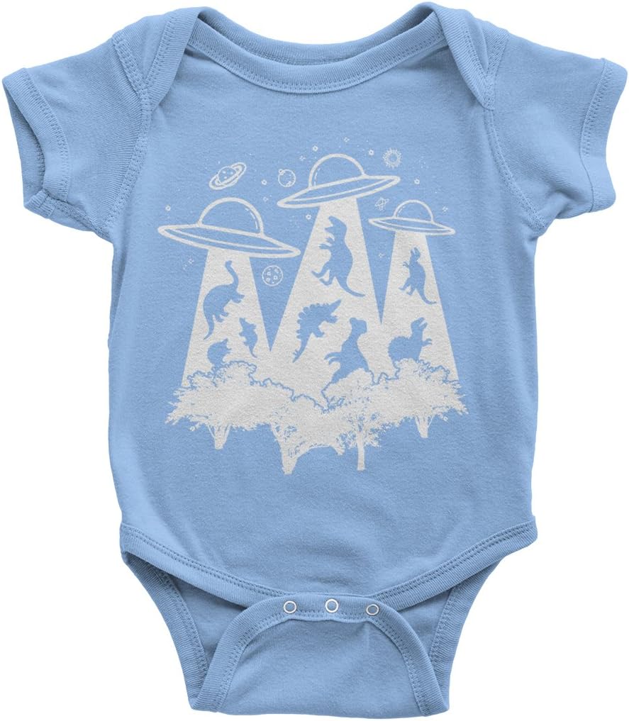 Threadrock Baby Dinosaur Alien Abduction Infant Bodysuit