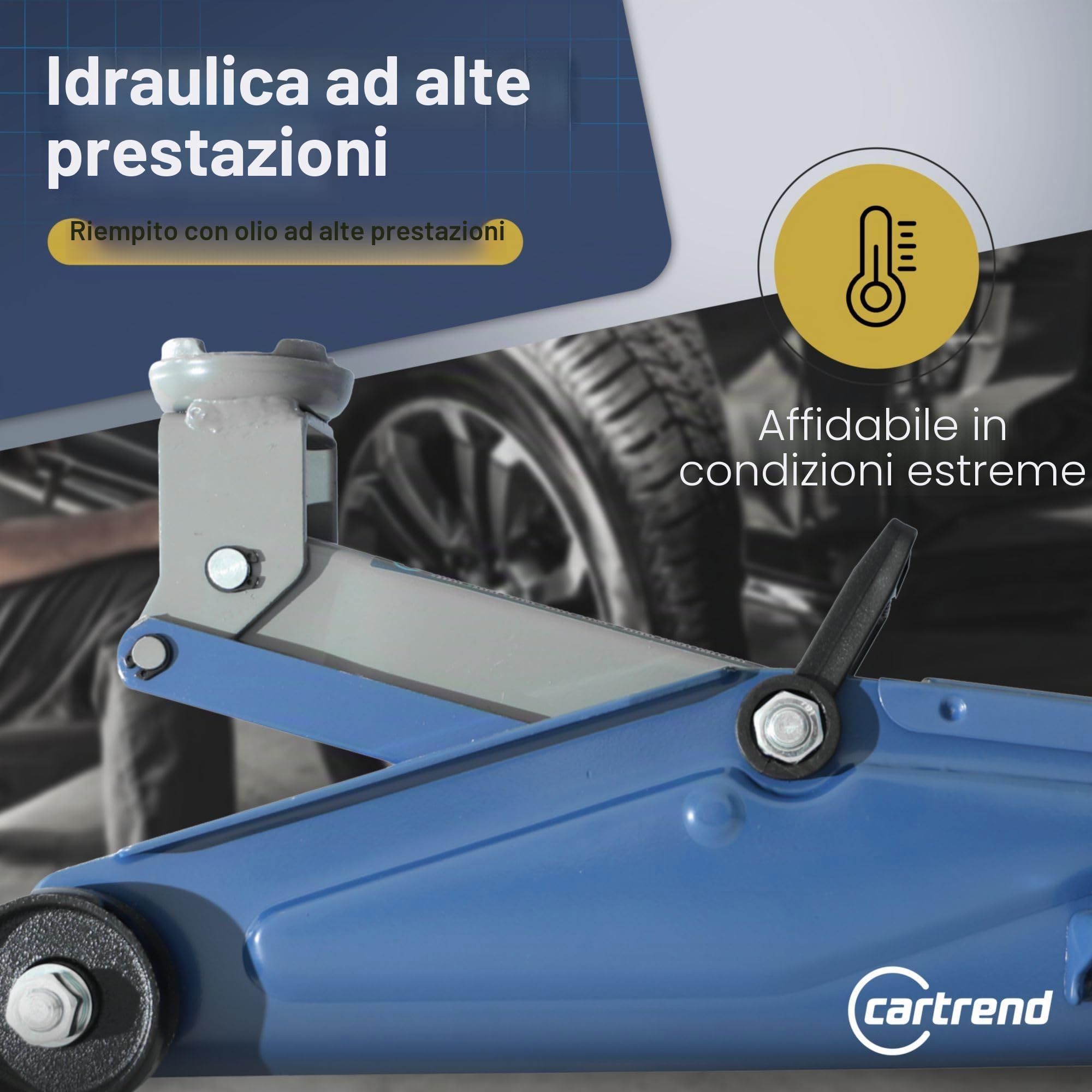 CARTREND 7740014 Martinetto idraulico idraulico Rosso