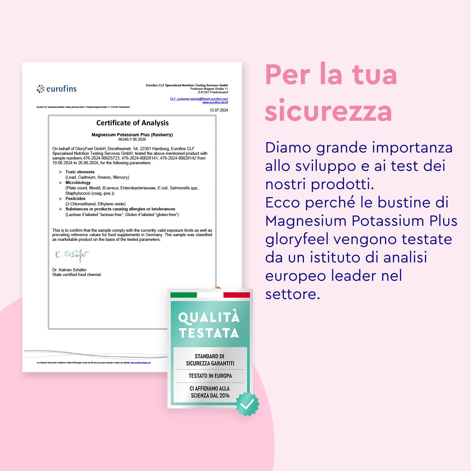 Magnesio e Potassio Integratore, Eletto PRODOTTO DELL'ANNO 2025, Gusto Lampone, 30 Bustine, Vitamina C, B12, Riboflavina e Tiamina, Contro Stanchezza e Affaticamento, per Sistema Immunitario e Nervoso