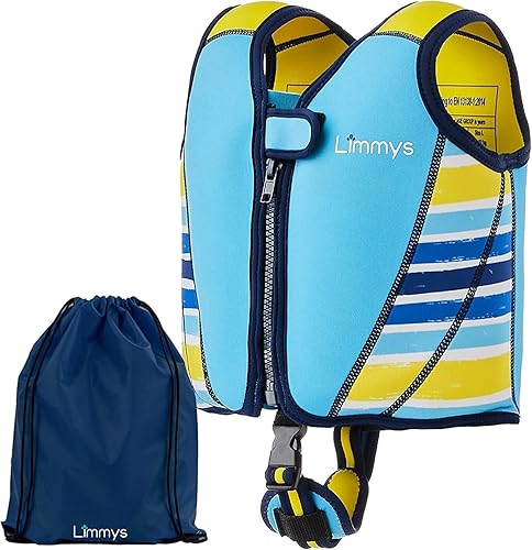 Vista 49 de Limmys Premium Kids Swim Vest - Toddler Swim Jacket and Buoyancy Swimming Aid - Modern Design Swimming Vest for Boys, Girls and Babies - Drawstring