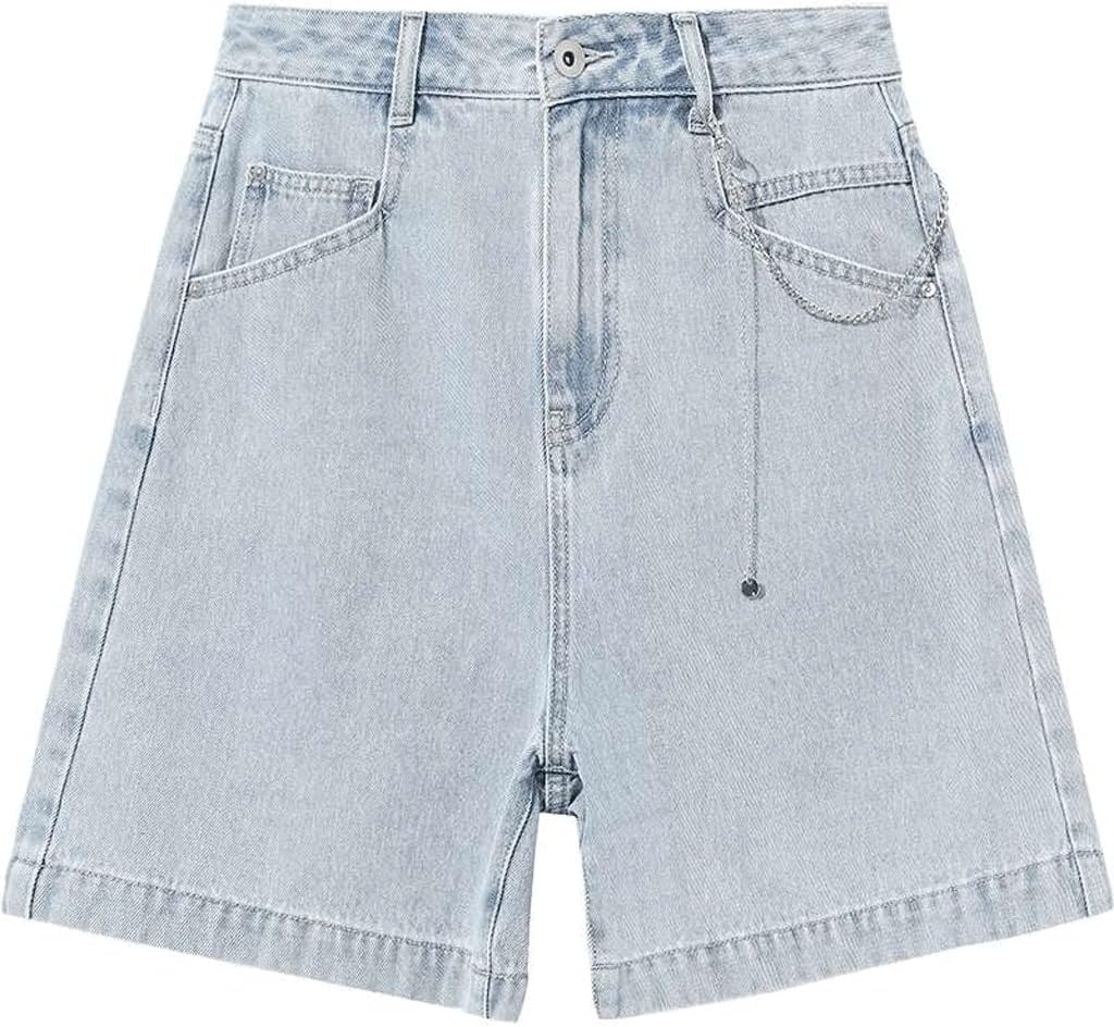 Jeans Women's Basic Shorts Girls Show Leg Long Pants Fashion Hot Pants Shorts(30 Code)