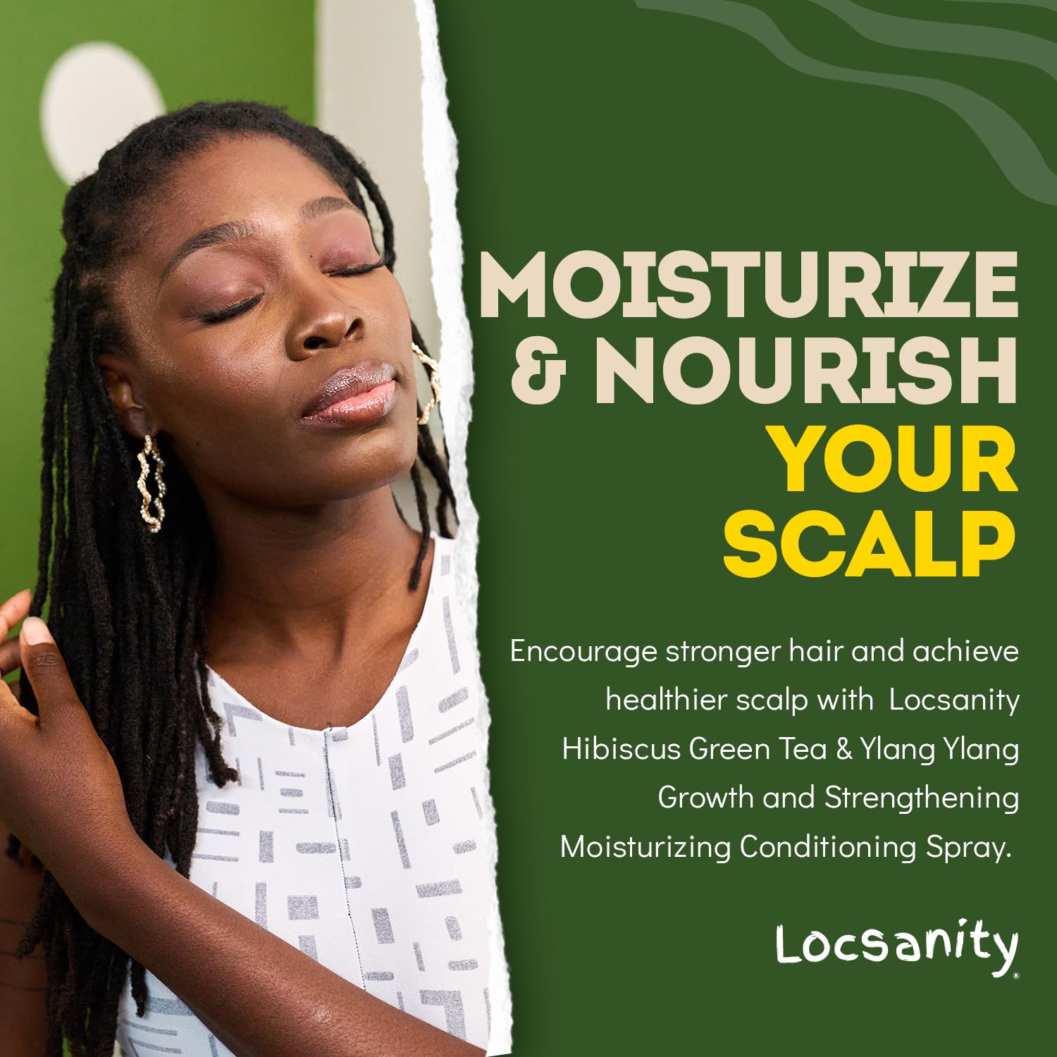 Locsanity Hibiscus Green Tea Hair & Scalp Moisturizing Spray