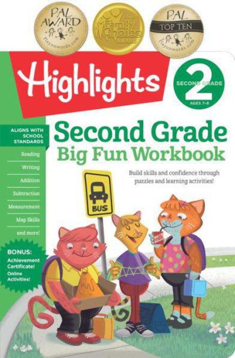 Second Grade Big Fun Workbook: Second Grade Curriculum Workbook for Kids, Practice Math, Reading, Writing, Spelling, Science and More